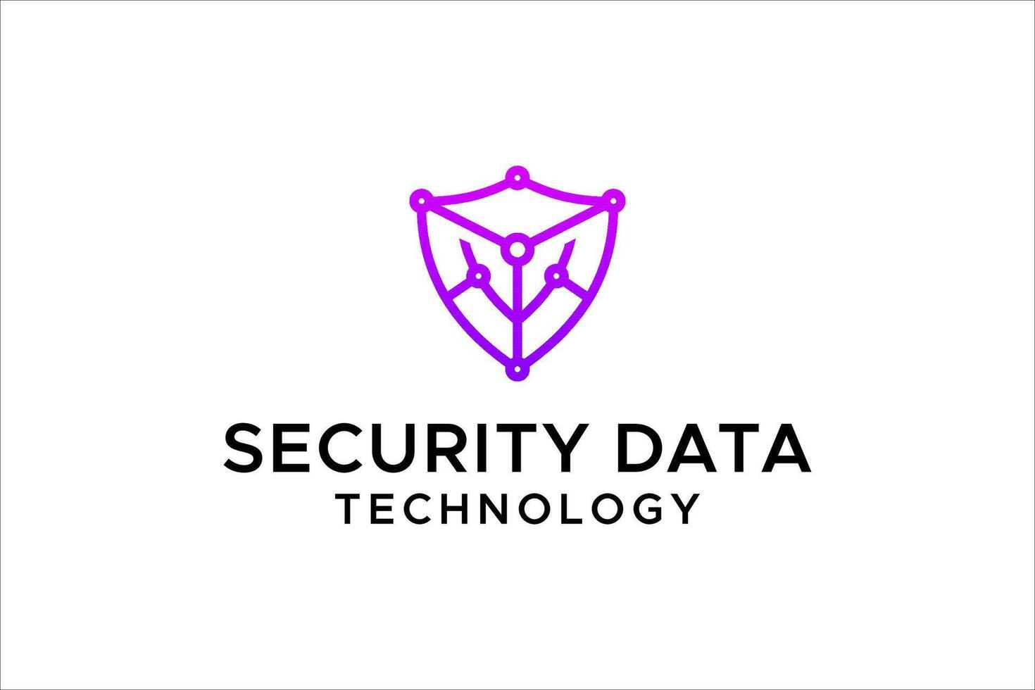 security technology data sheld logo vector