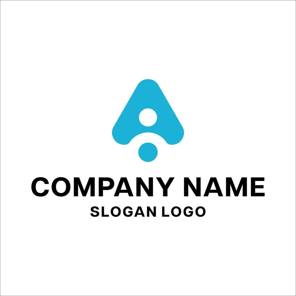 Letter A and people Logo Template Design , Emblem, Design Concept, Creative Symbol, Icon vector
