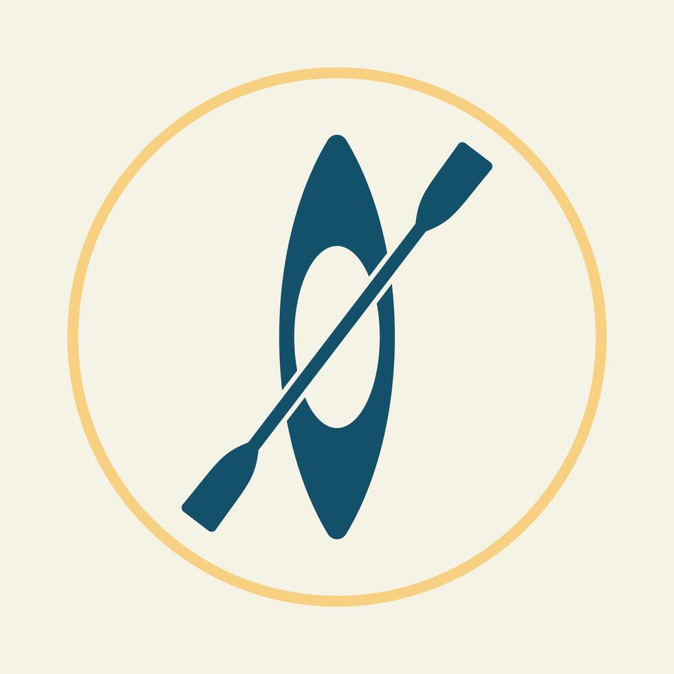 Rowing trendy icon superb abstract illustration colorful artwork design vector