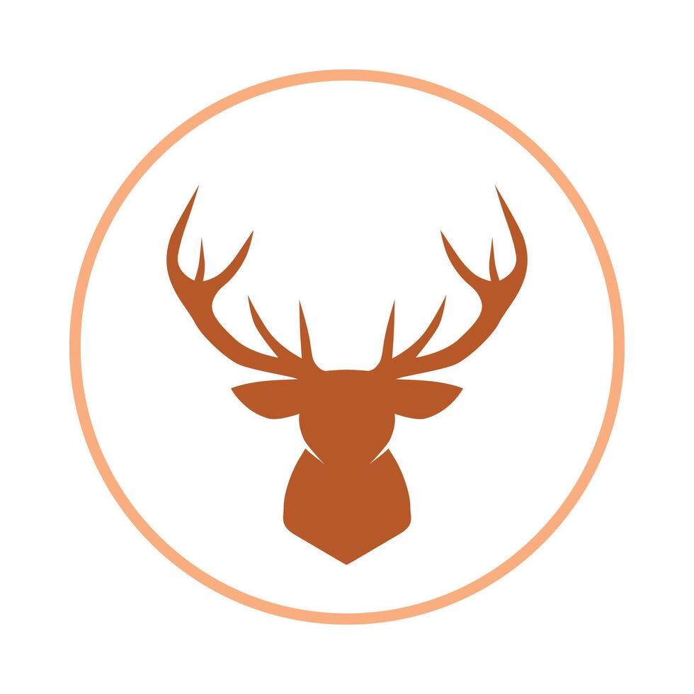 Deer head trendy icon wonderful abstract illustration colorful artwork design vector