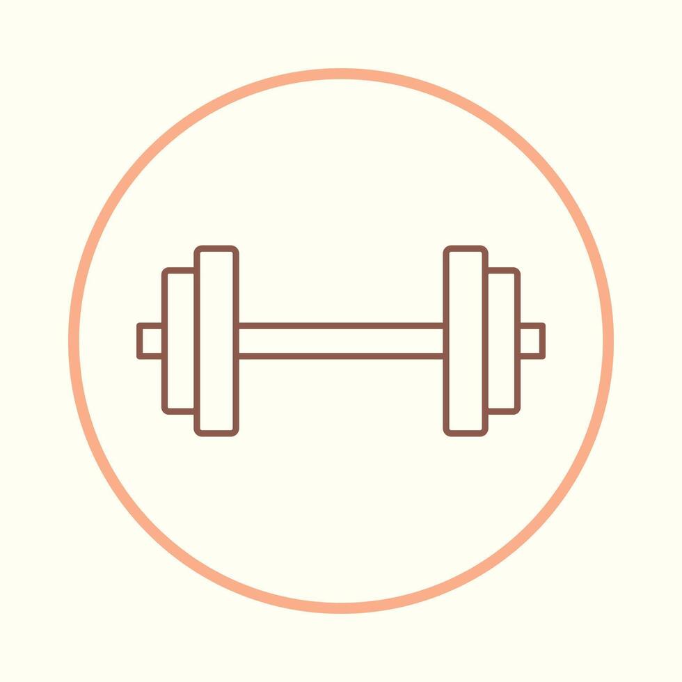 Dumbbell favorable trendy icon abstract illustration artwork colorful design vector