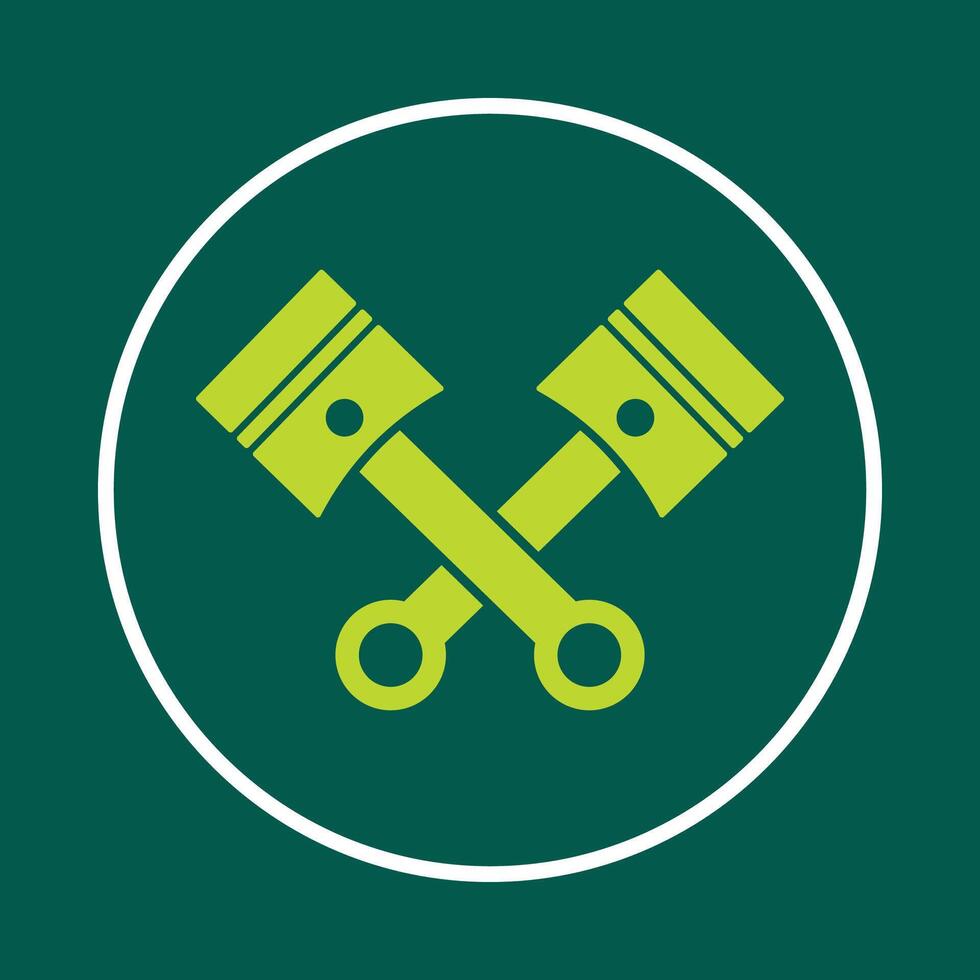 Piston useful trendy icon satisfied abstract illustration artwork design vector