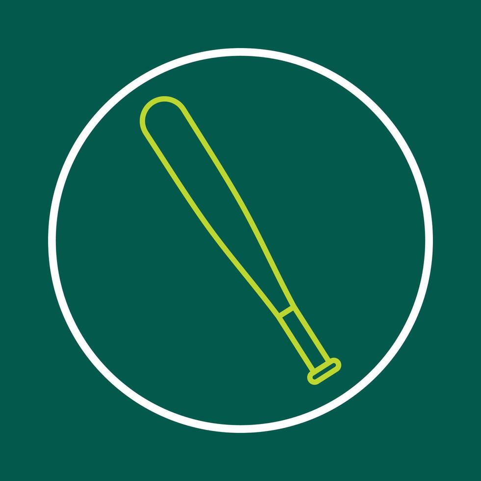 Baseball bat useful trendy icon satisfied abstract illustration artwork design vector