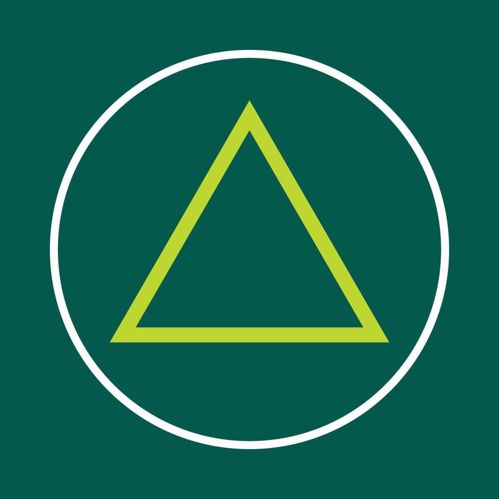 Triangle useful trendy icon satisfied abstract illustration artwork design vector