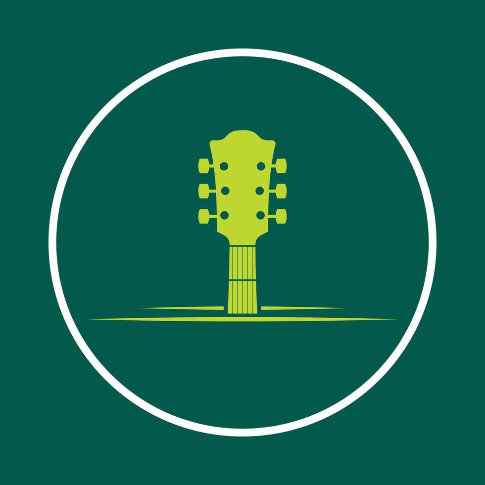 Guitar music useful trendy icon satisfied abstract illustration artwork design vector