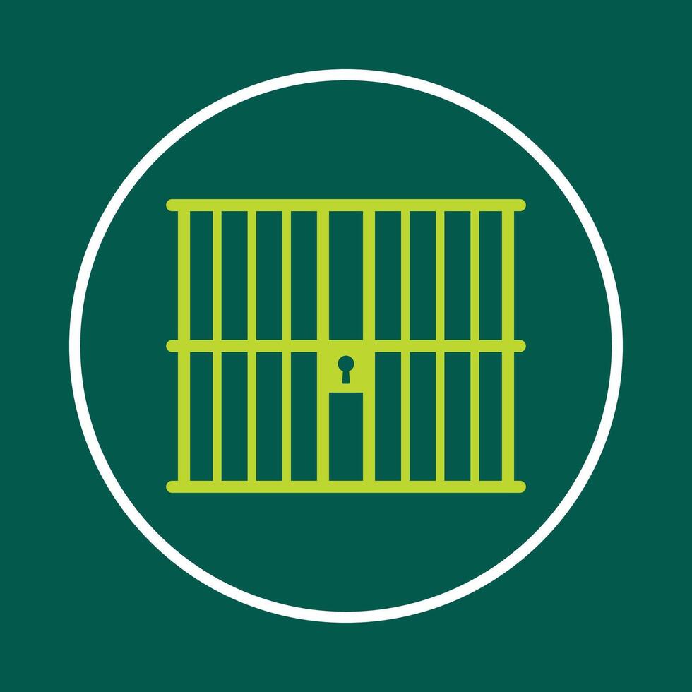 Jail useful trendy icon satisfied abstract illustration artwork design vector