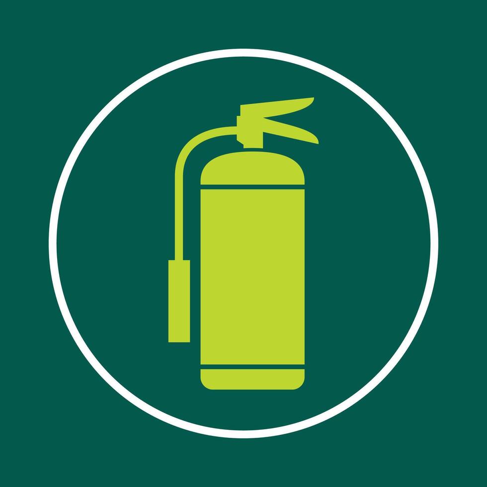 Fire Extinguisher useful trendy icon satisfied abstract illustration artwork design vector