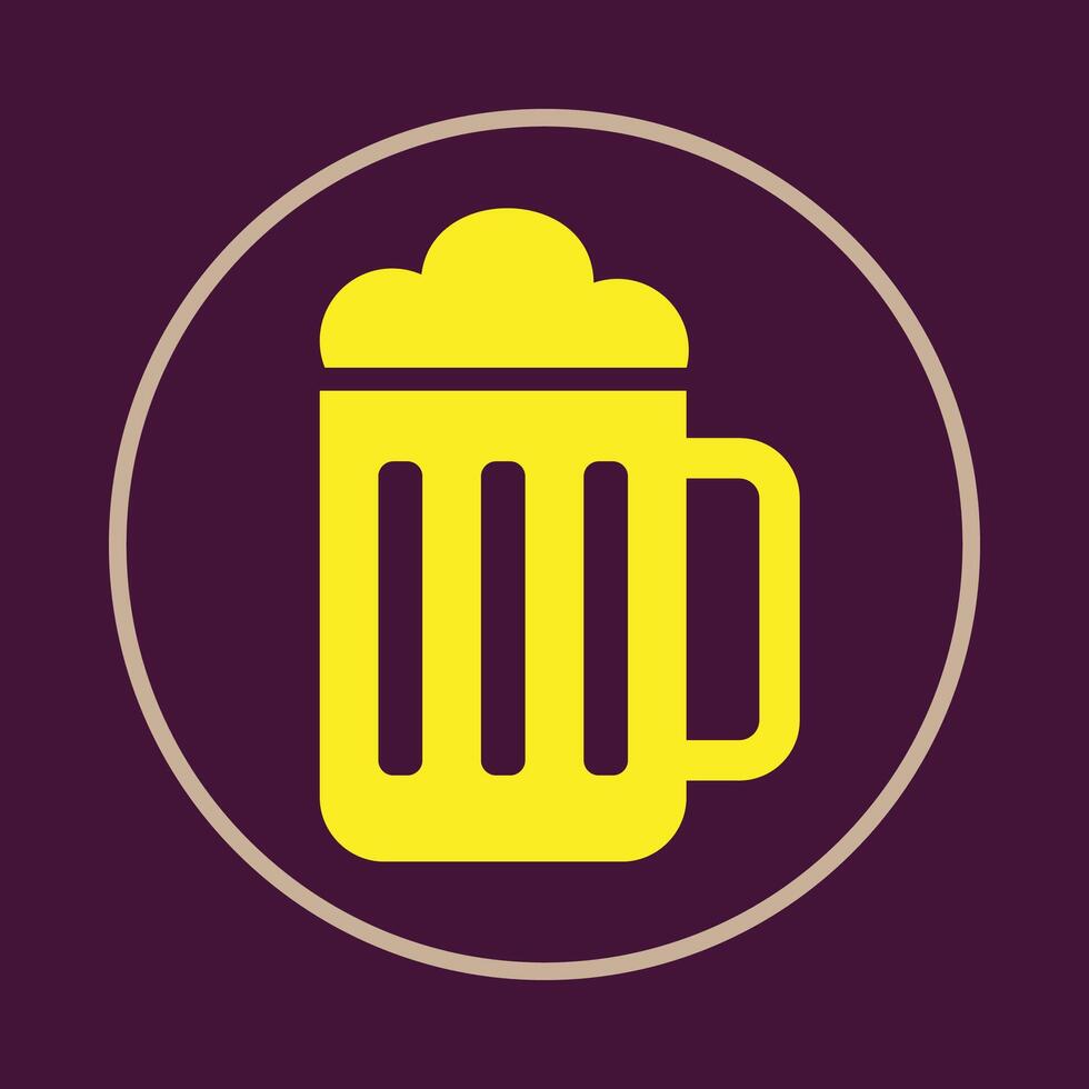 Beer supportive trendy icon attractive abstract illustration artwork design vector