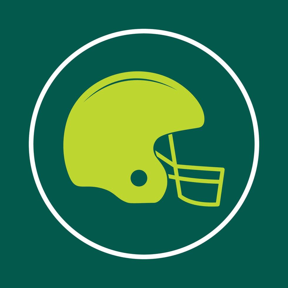 American football helmet useful trendy icon satisfied abstract illustration artwork vector