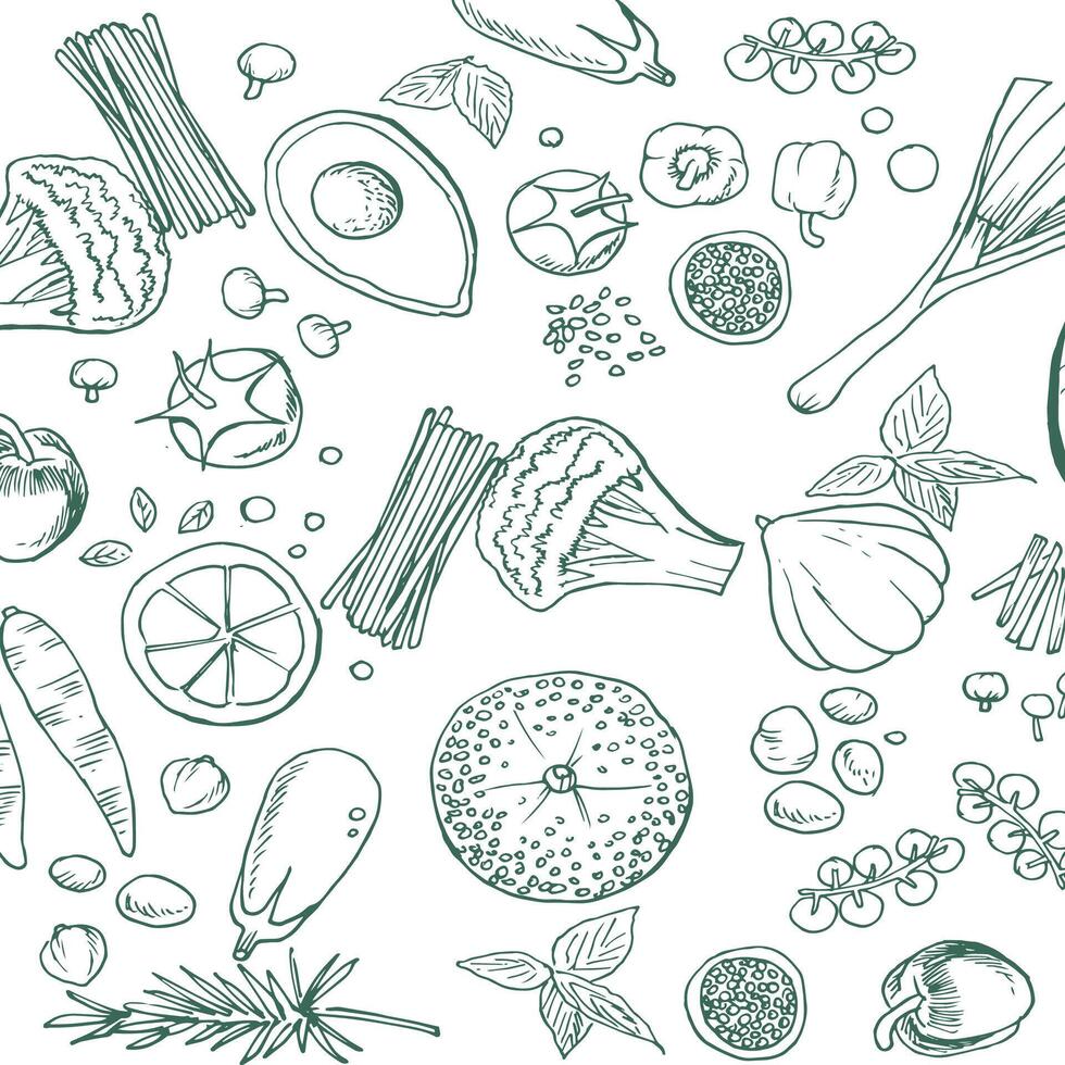Vegetable functional beautiful illustration colorful abstract background vector