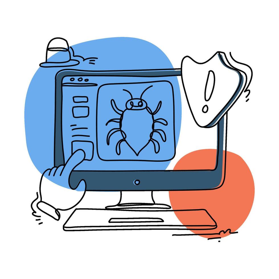 Learn the significance of digital protection through flat illustration cyber security designs. Enhance your understanding of online safety measures today vector