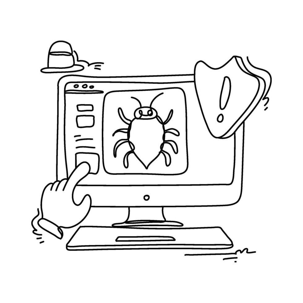Discover the importance of digital protection with flat illustration cyber security designs vector