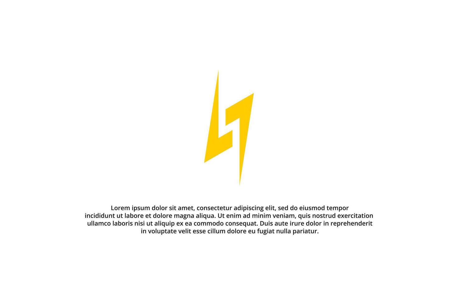 letters l j and s modern lightning logo vector