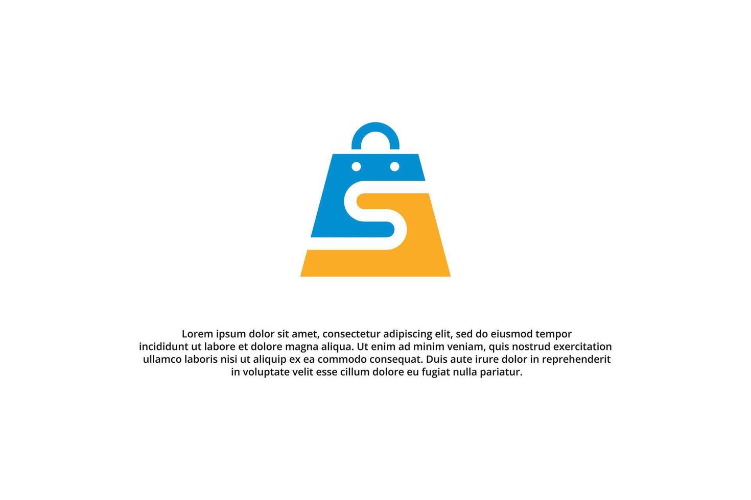 online shop modern minimal logo vector
