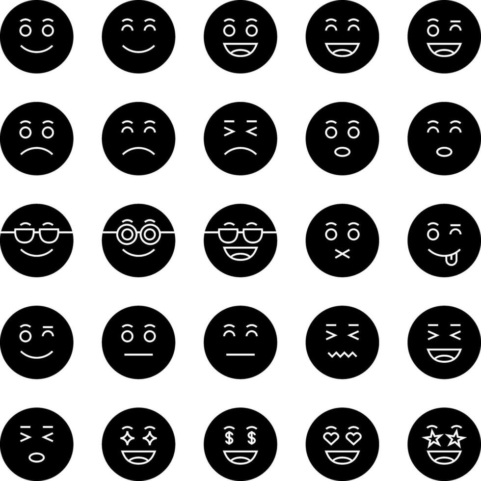 Emoji Fill Icon vector