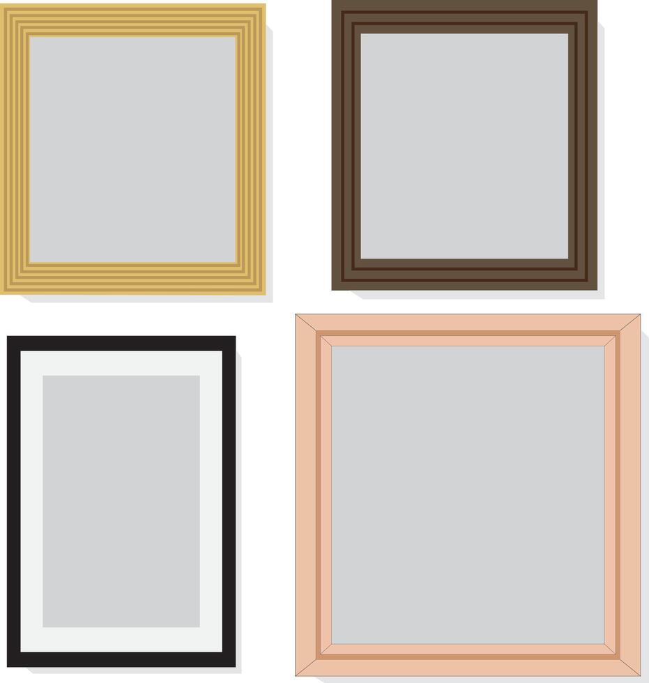 Different Types of Frames vector
