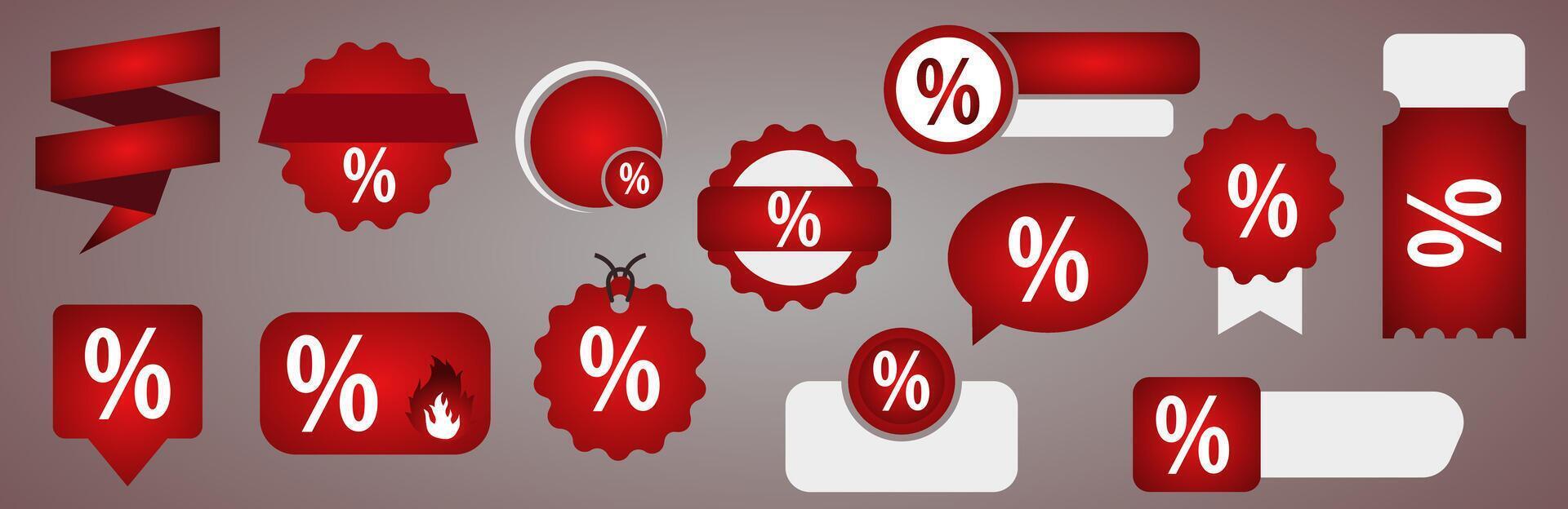 Promotions and sales. Discounts and promotions in the store. Icons illustration sale. vector