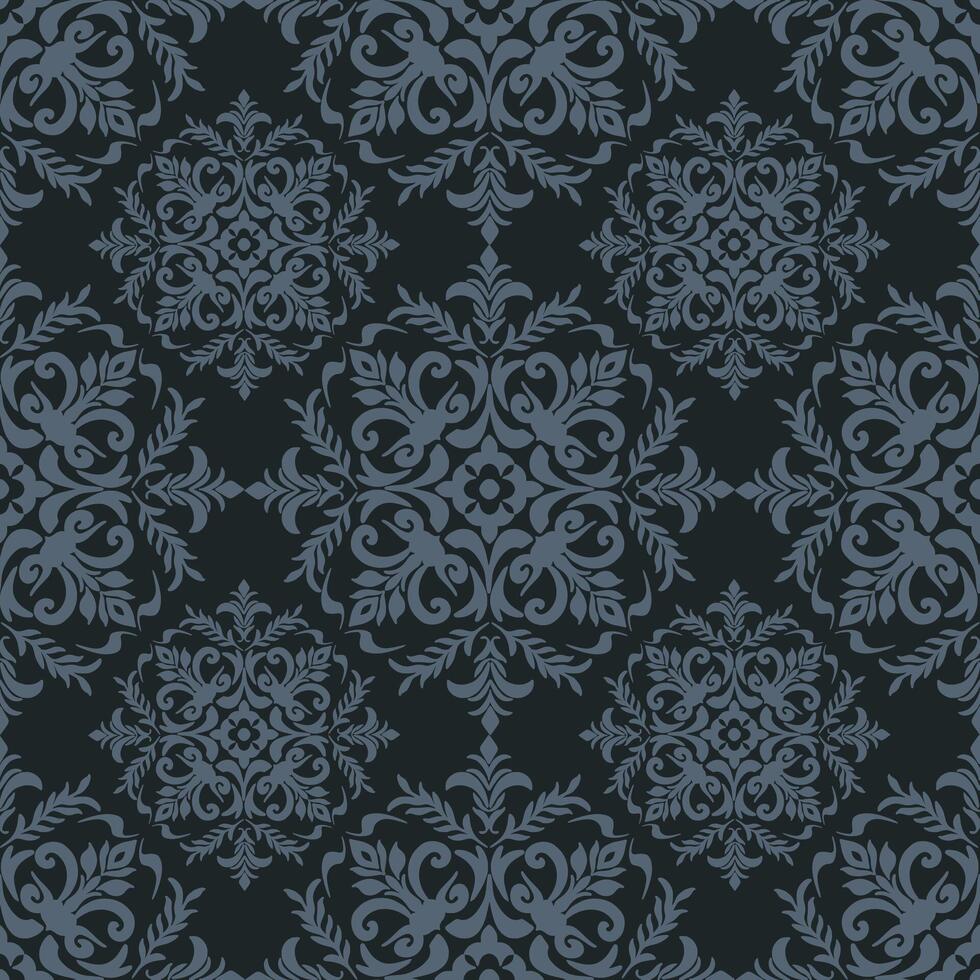 Classic Damask Seamless Pattern Classical luxury old fashioned damask ornament Illustration for Elegant Textile Design for decoration vector
