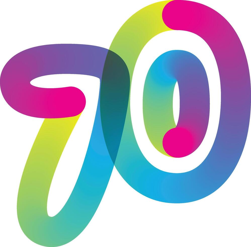 Gradient number, Number from 0 to 9 vector