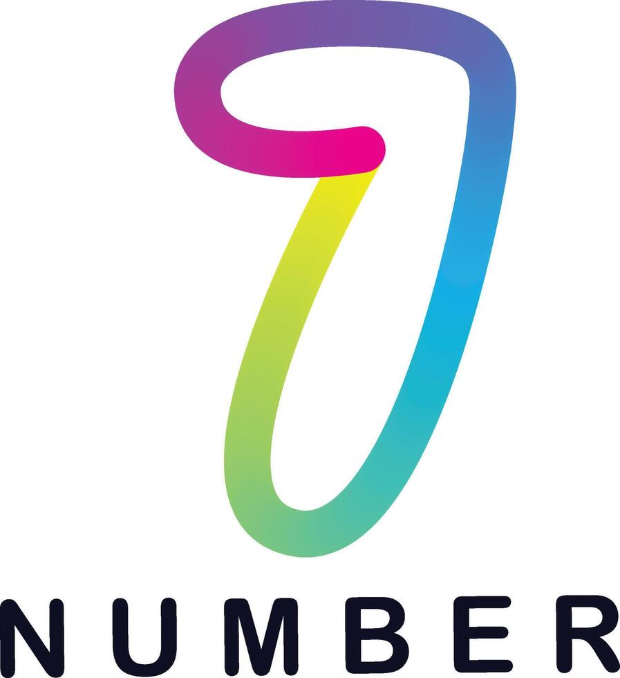 Gradient number, Number from 0 to 9 vector