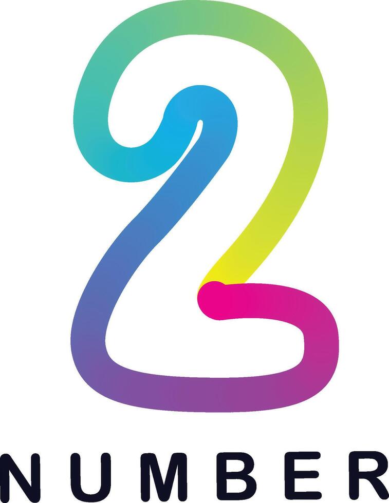 Gradient number, Number from 0 to 9 vector