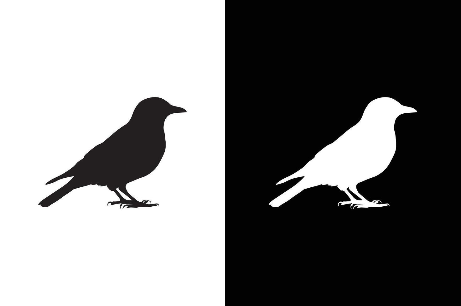 Bird on a branch. Bird icon. elements for design. Bird icon, silhouette vector