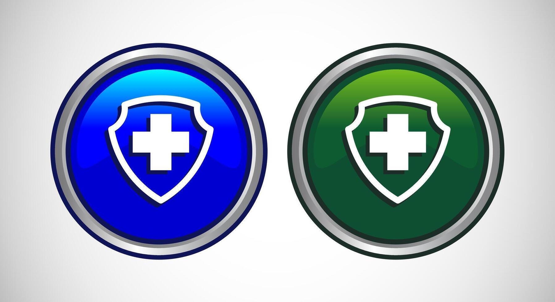 Medical And Healthcare Icon Button Set Design Illustration vector