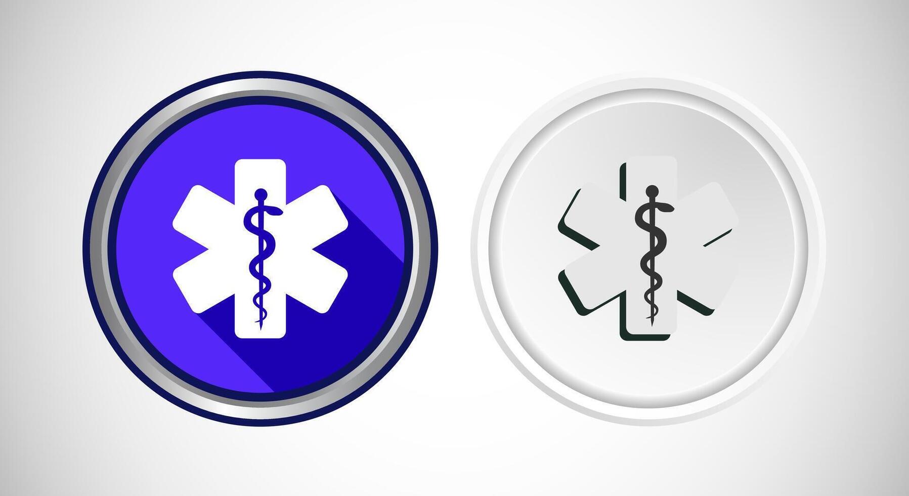 Medical And Healthcare Icon Button Set Design Illustration vector