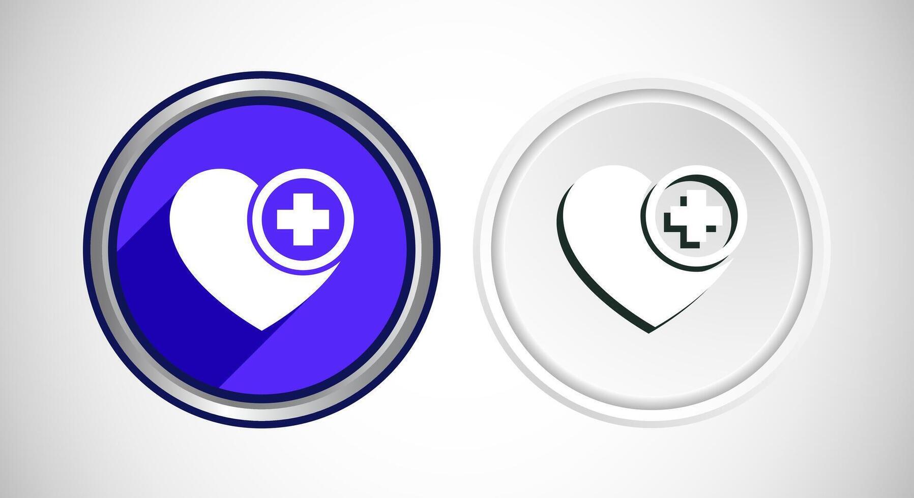 Medical And Healthcare Icon Button Set Design Illustration vector