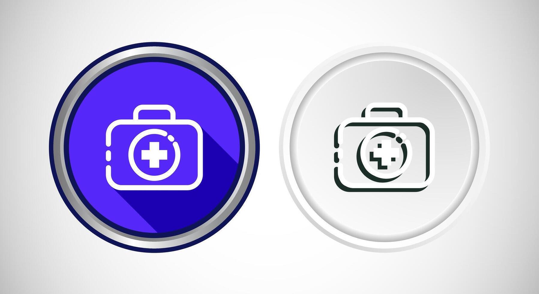 Medical And Healthcare Icon Button Set Design Illustration vector