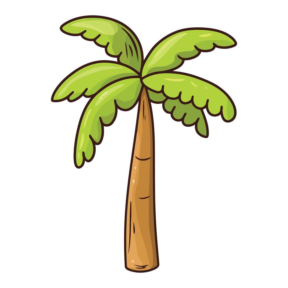 Banana tree, Isolated on white background vector