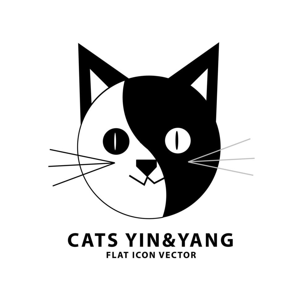 Pet Shop Logo Template with a cat face and soft colors vector