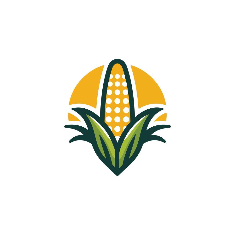 Corn icon in soft colors. Suitable for design vector
