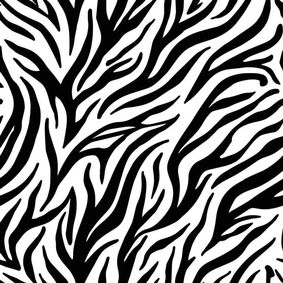 Zebra print pattern. Zebra skin texture background. vector