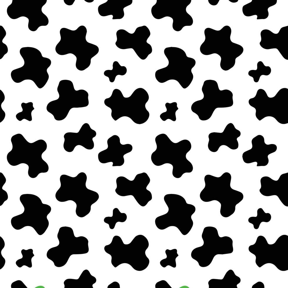 Cow print pattern. Cow skin texture. vector