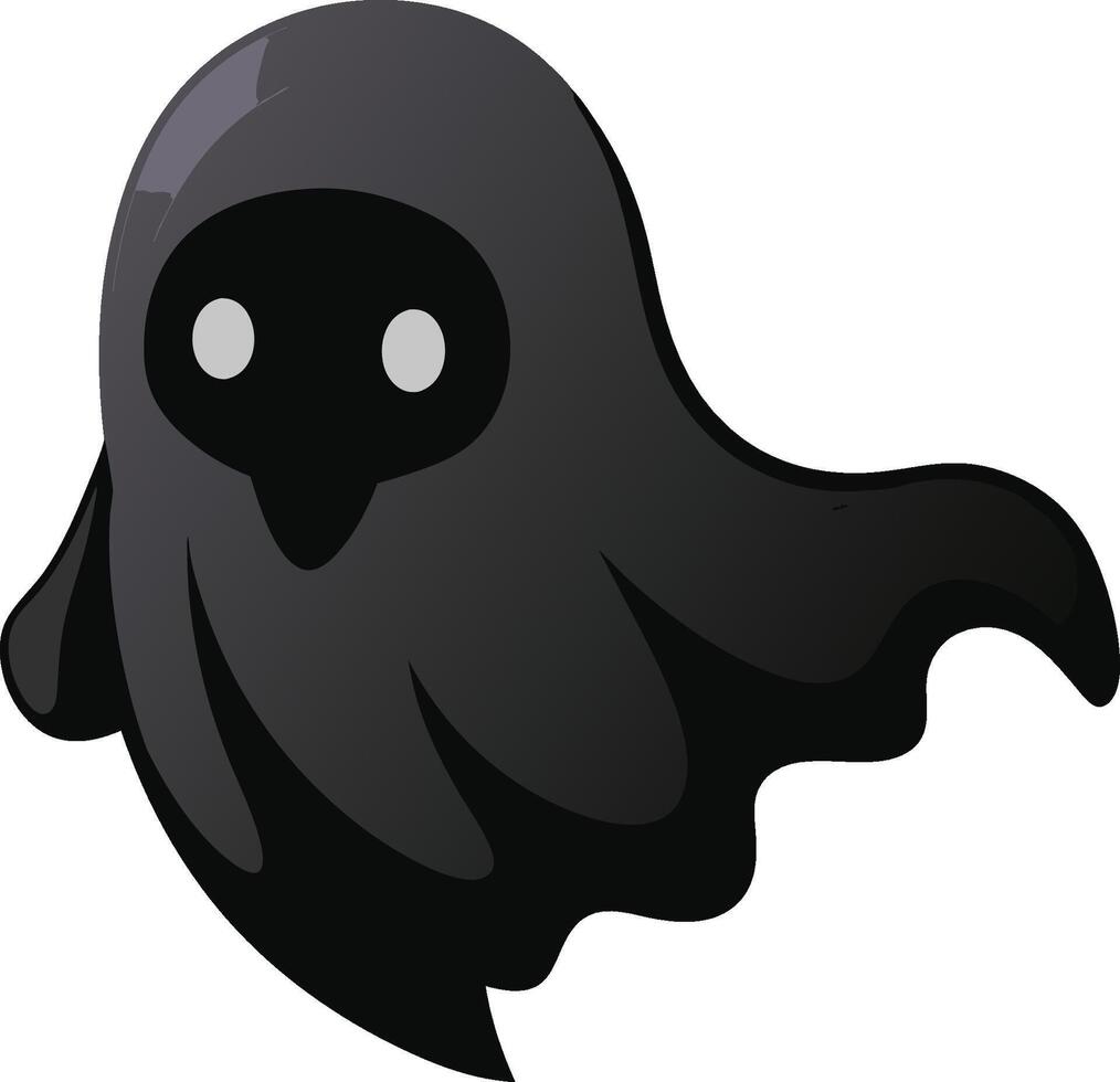 Spooky Ghost Haunts the Night. AI-generated. vector