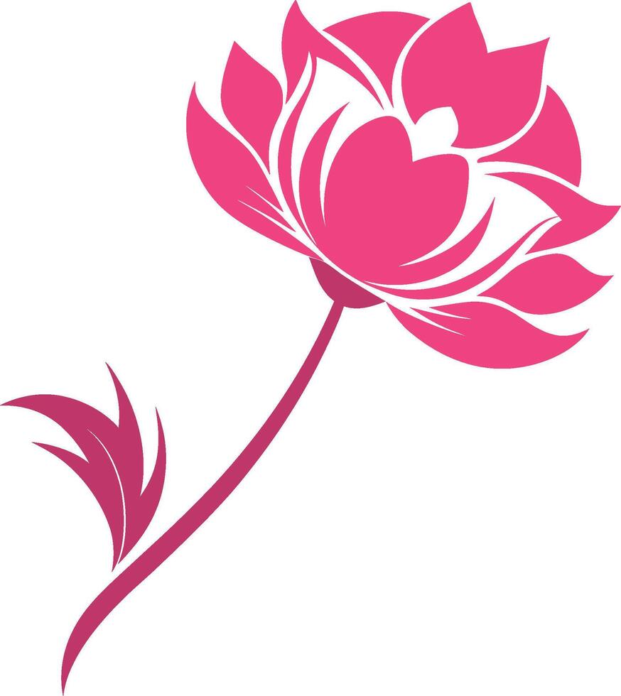 Adorable Anemone blooms with delicate petals and charming design. AI-generated. vector