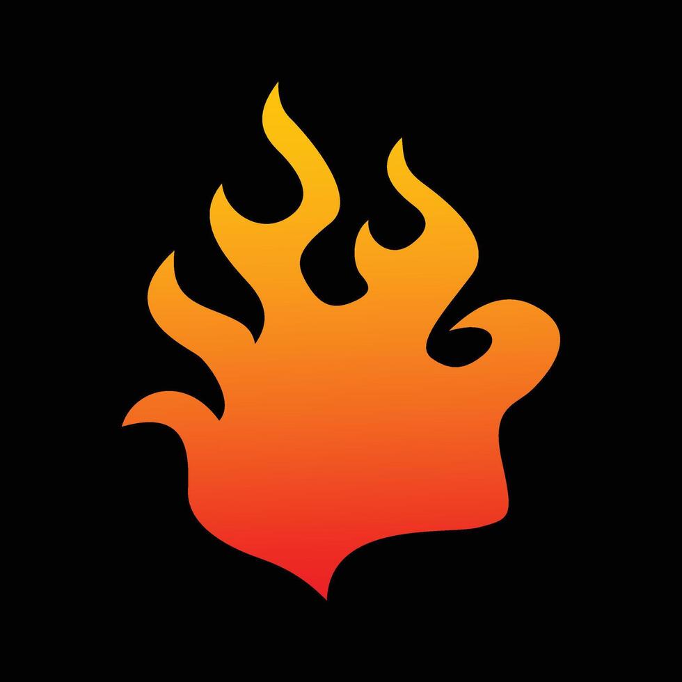 Fire flame icon vector