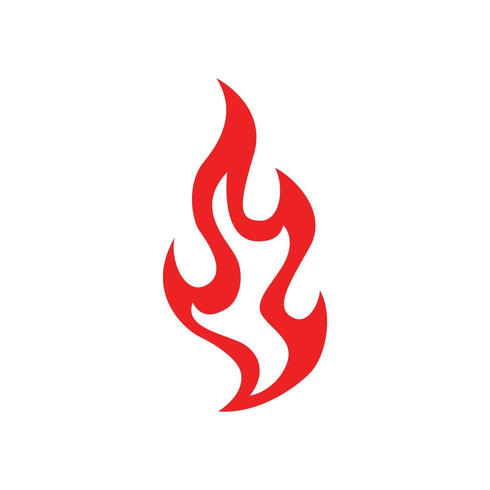 Red fire logo vector