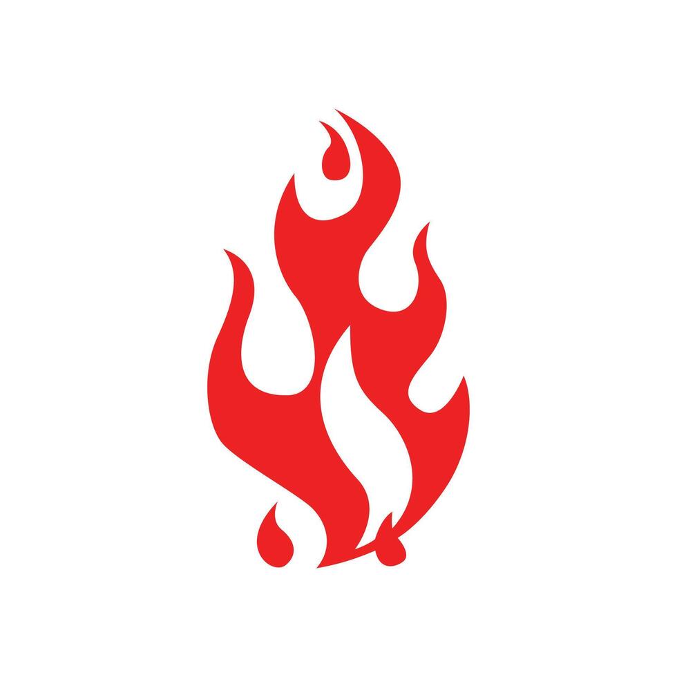 Red fire icon design vector