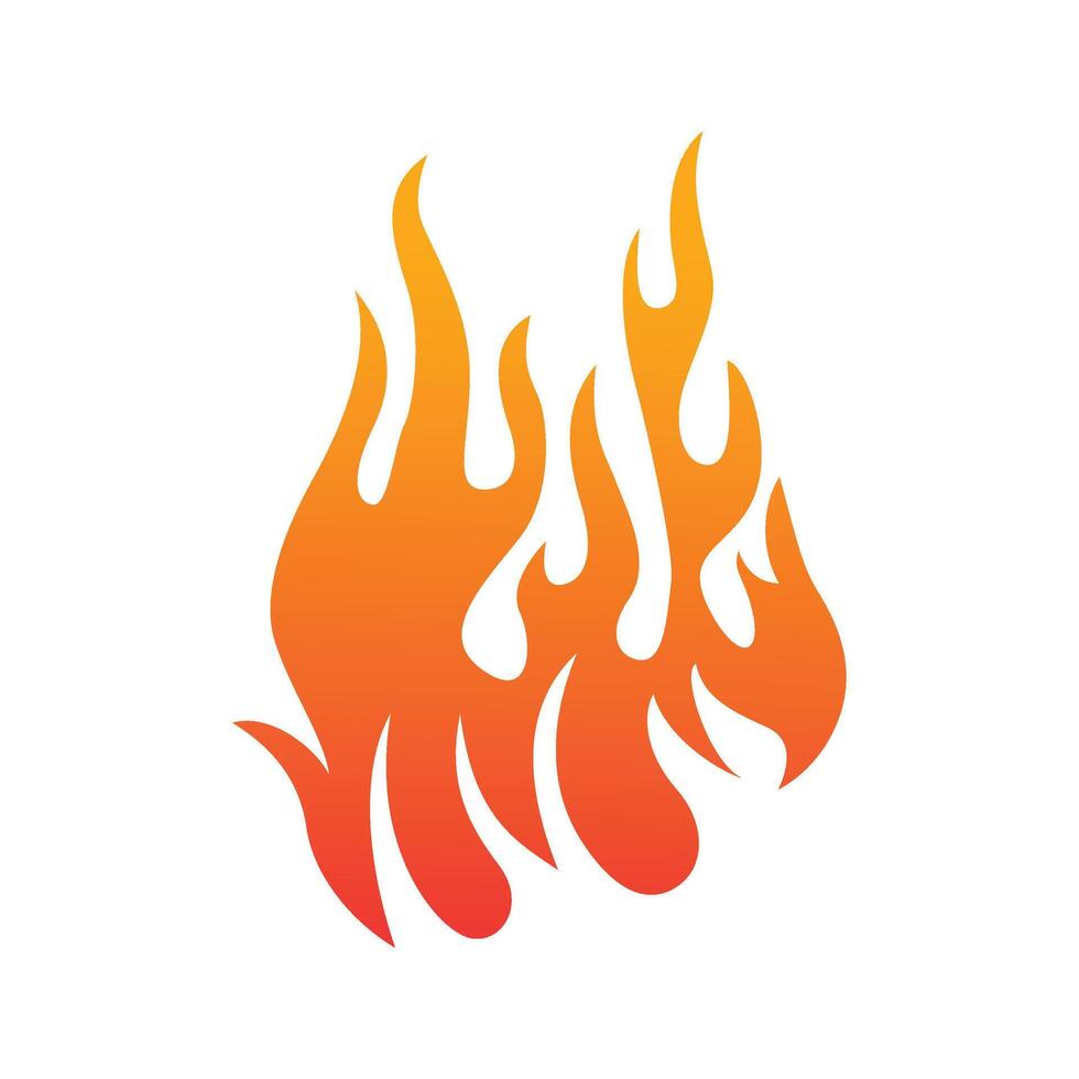 Fire logo design vector