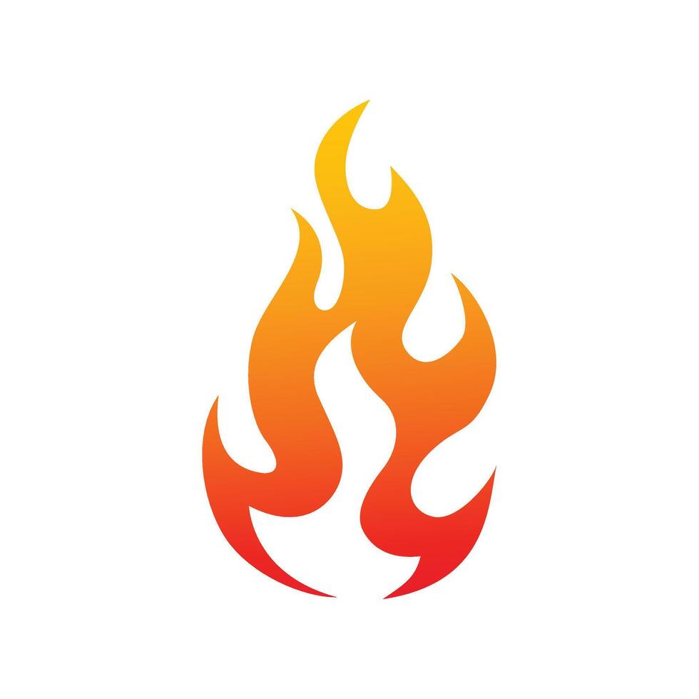 Fire flame icon vector