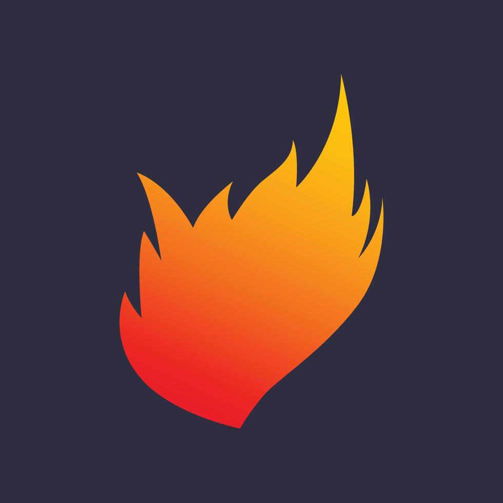 Fire logo design vector