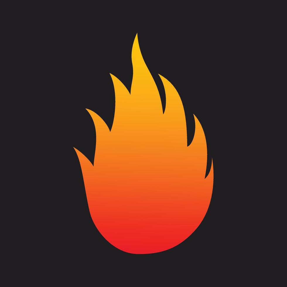 Fire logo design vector
