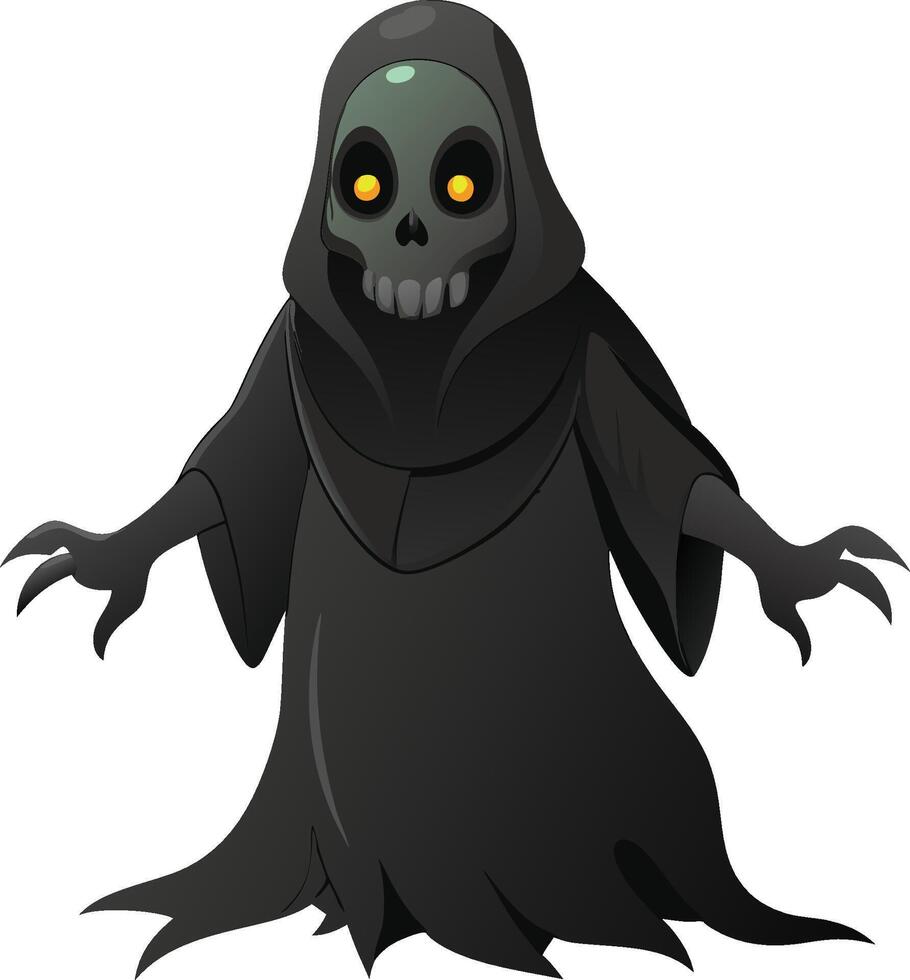 Spooky Ghost Haunts the Night. AI-generated. vector