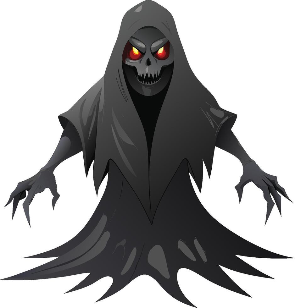 Spooky Ghost Haunts the Night. AI-generated. vector
