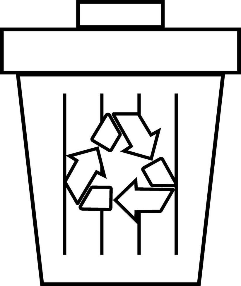 Recycle icon illustrating eco-friendly practices, suitable for environmental initiatives and sustainability projects vector