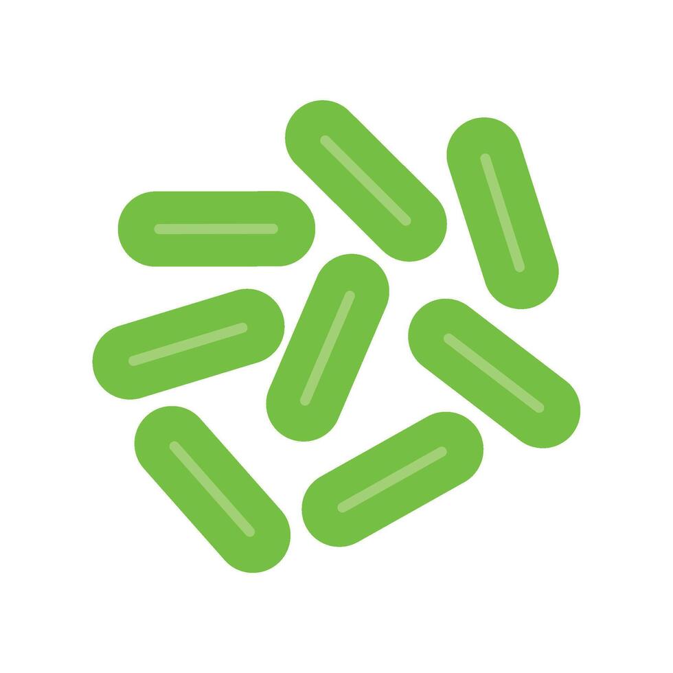 Illustrations of Simple Shapes of Various Virus Icons and Pictograms vector