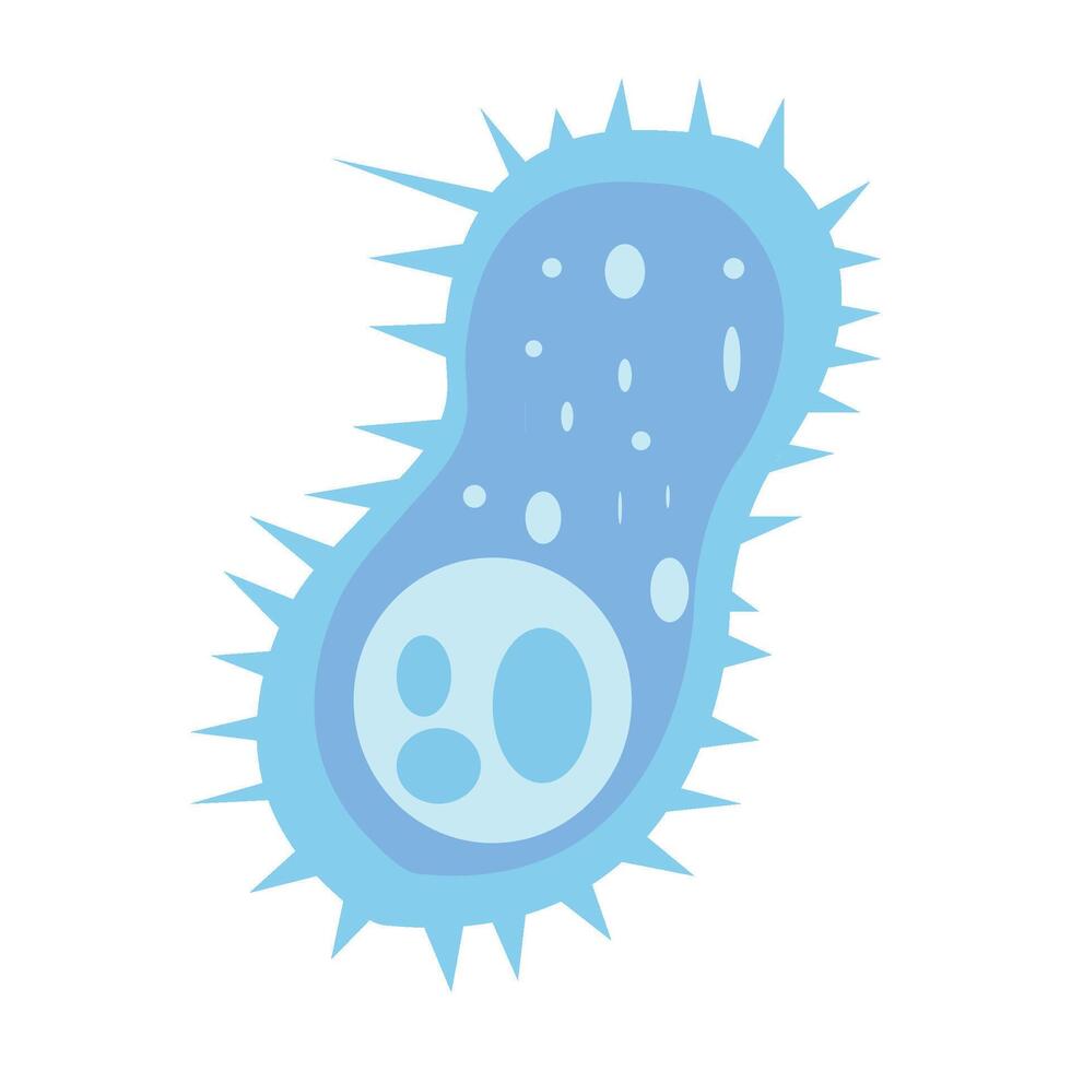 Illustrations of Simple Shapes of Various Virus Icons and Pictograms vector