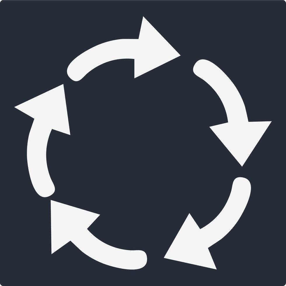 Recycle Icon Illustration Simple vector